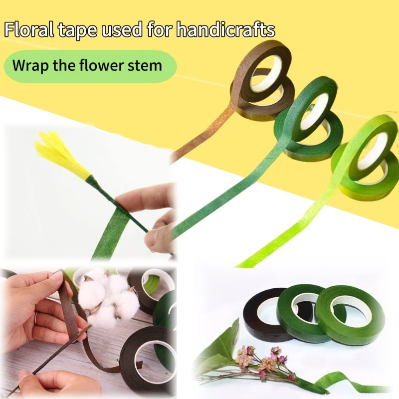 1-12Rolls Green Bouquet Floral - Floral Tape Green ulasan dan harga