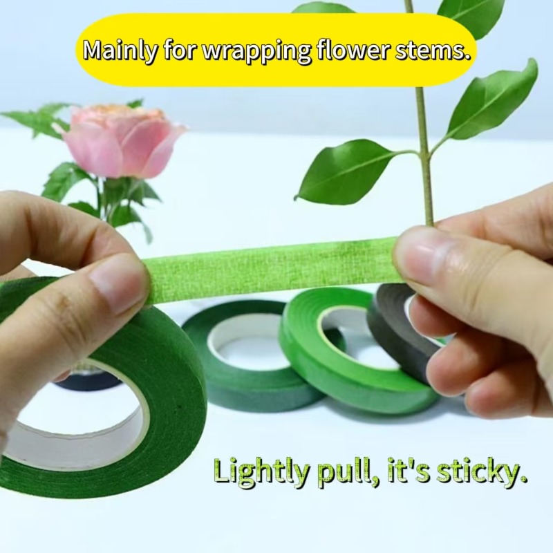 1-12Rolls Green Bouquet Floral - Floral Tape Green ulasan dan harga