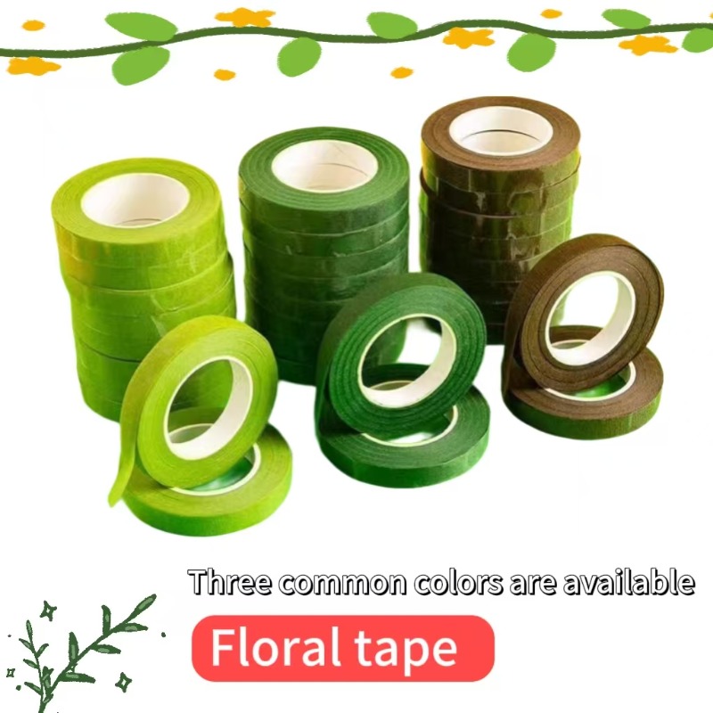 1-12Rolls Green Bouquet Floral - Floral Tape Green ulasan dan harga