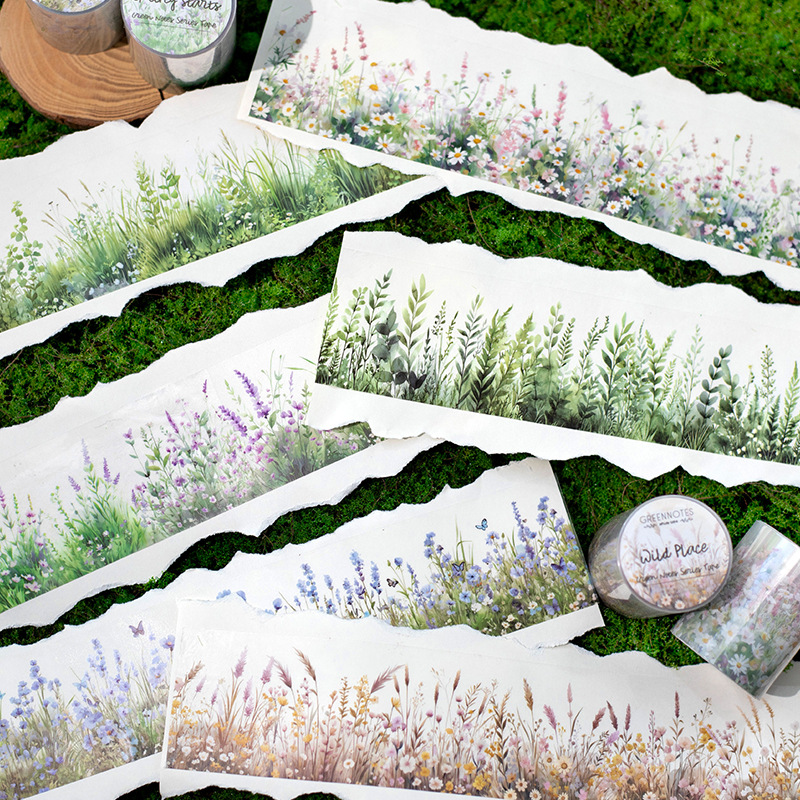 50mm*200cm Green Notes Series  - Floral Tape Green ulasan dan harga
