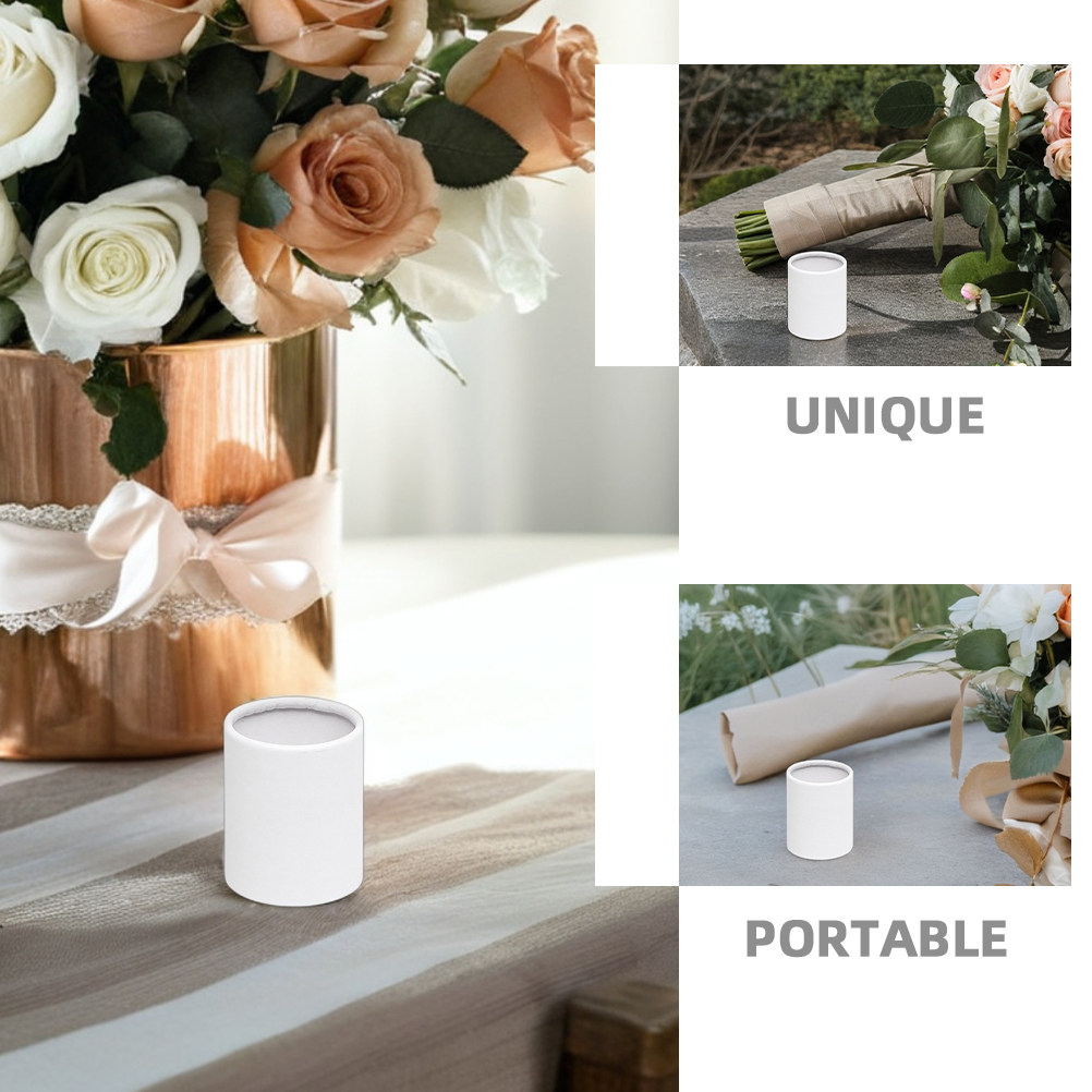 5Pcs Round Flower Boxes Mini C - Bouquet Holder Foam ulasan dan harga