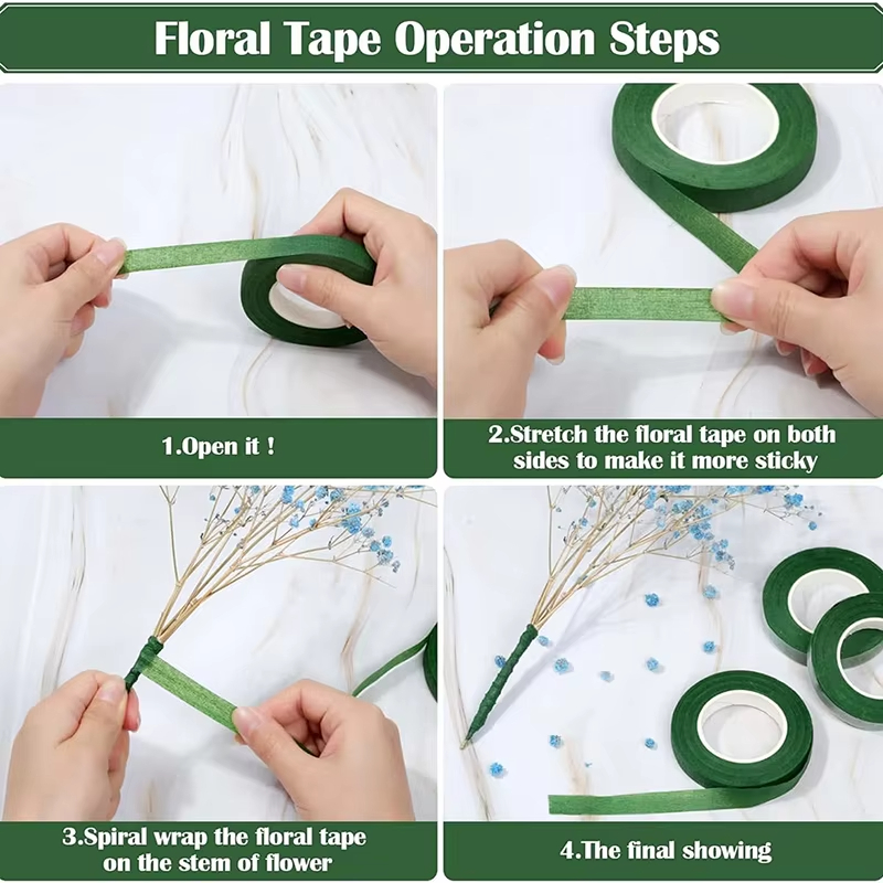 20Yards Green Bouquet Floral T - Floral Tape Green ulasan dan harga