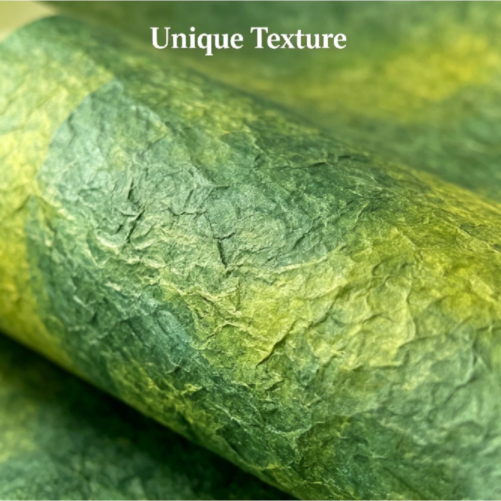Spring Gradient Green Kraft Fl - Flower Wrap Kraft ulasan dan harga
