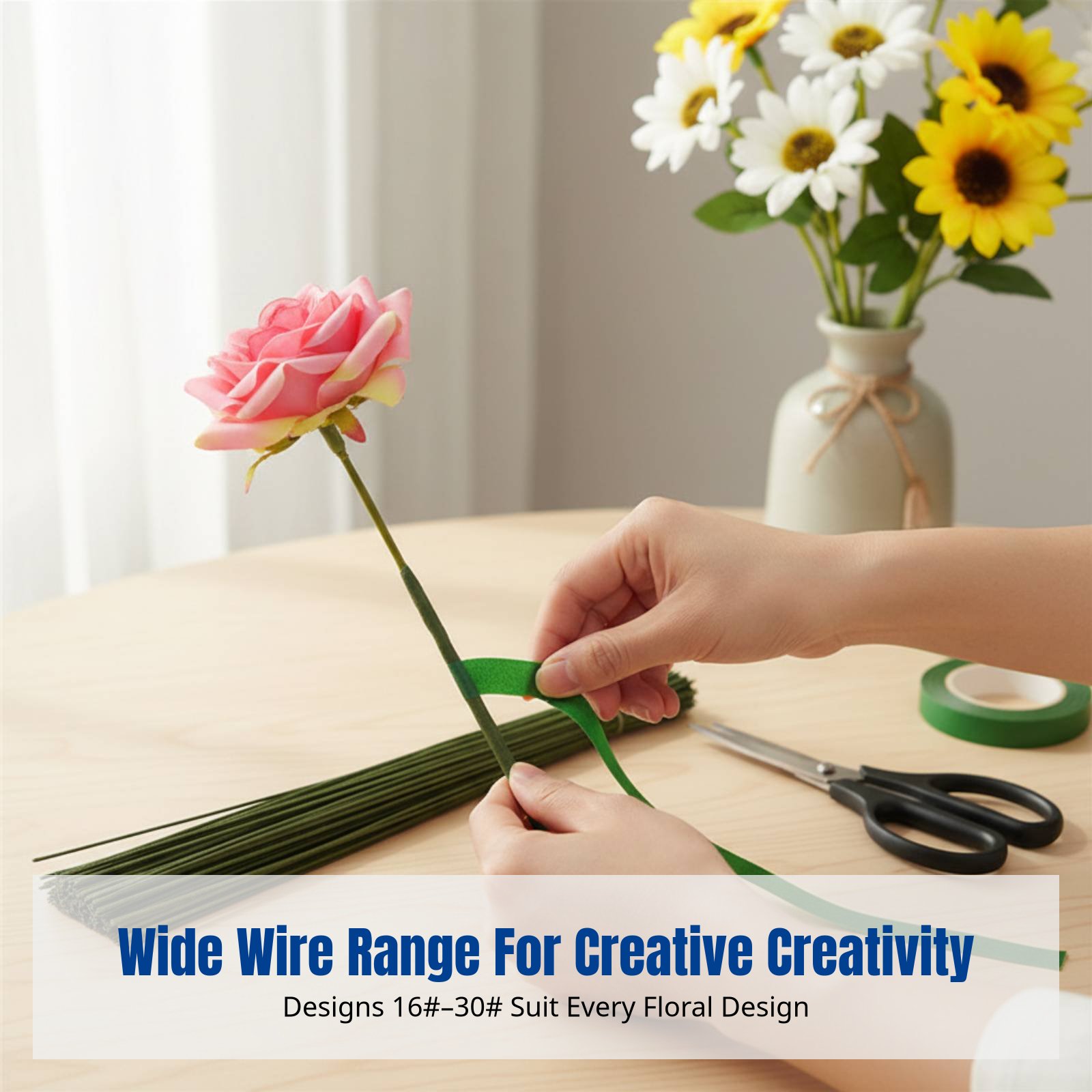 DIY Handcraft Floral Stem Wire - Floral Tape Green ulasan dan harga