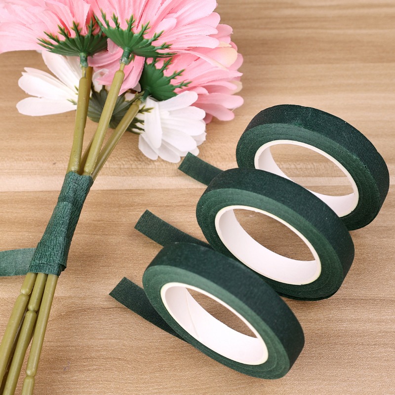 10/1Rolls Green Bouquet Floral - Floral Tape Green ulasan dan harga