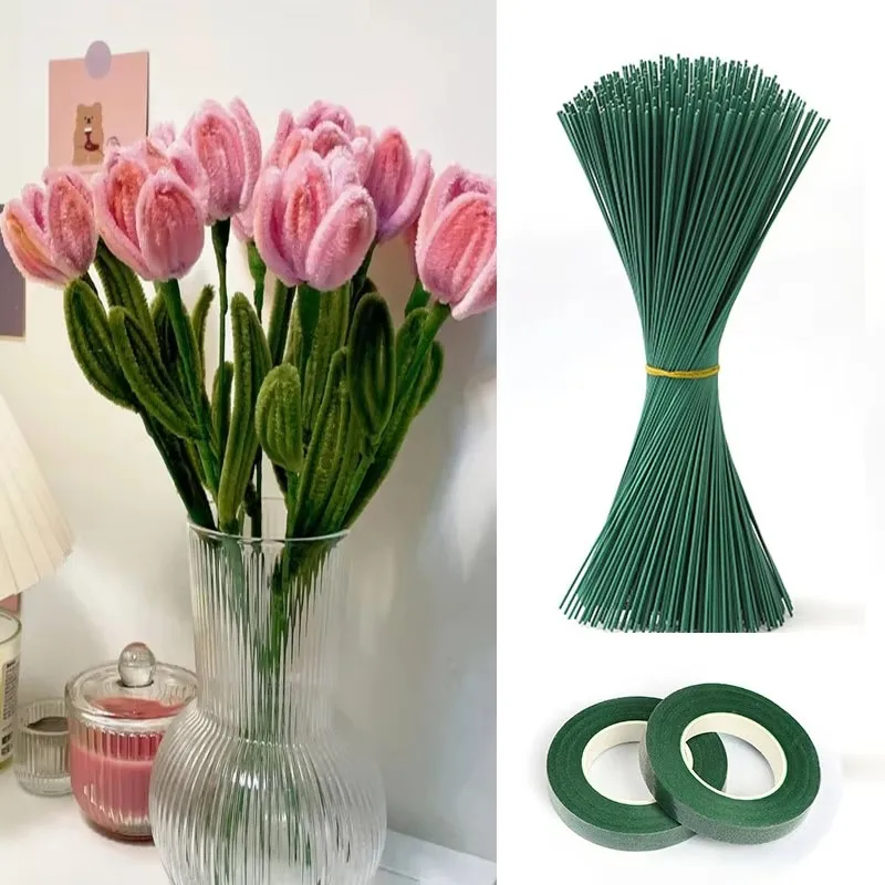 Green Flower Stem Sticks DIY F - Floral Tape Green ulasan dan harga