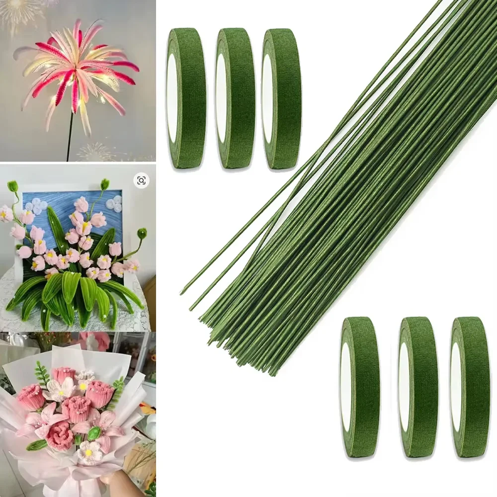 Green Flower Stem Sticks DIY F - Floral Tape Green ulasan dan harga