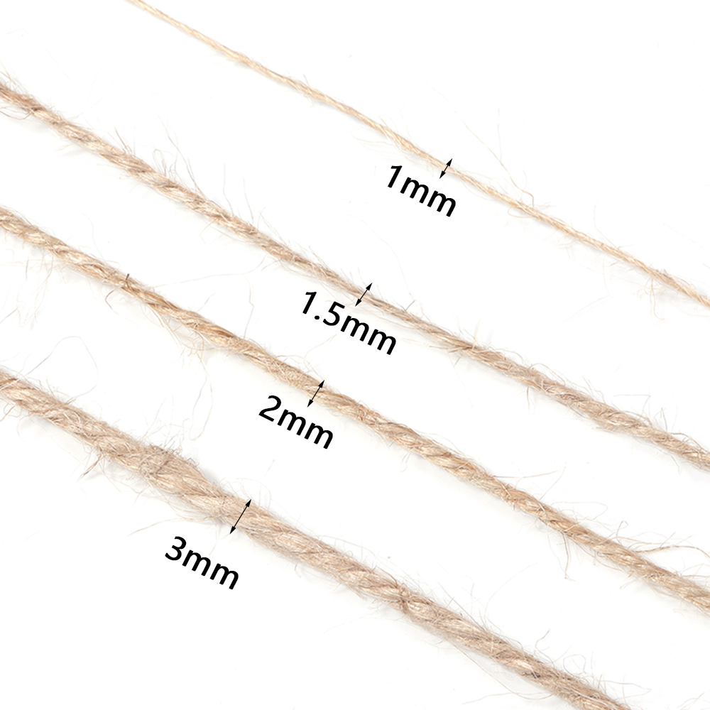 100Meters Natural Jute Cords S - Twine Jute Natural ulasan dan harga