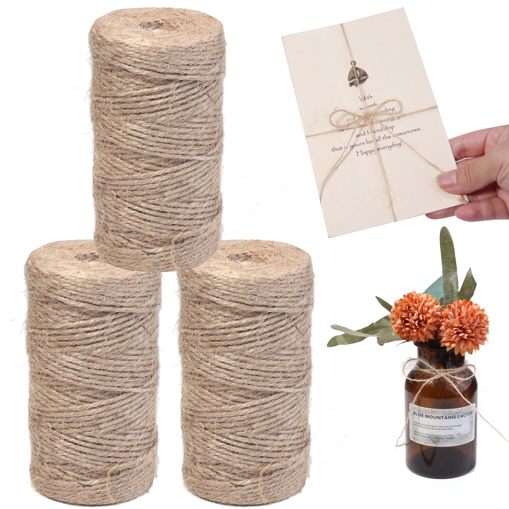 100Meters Natural Jute Cords S - Twine Jute Natural ulasan dan harga