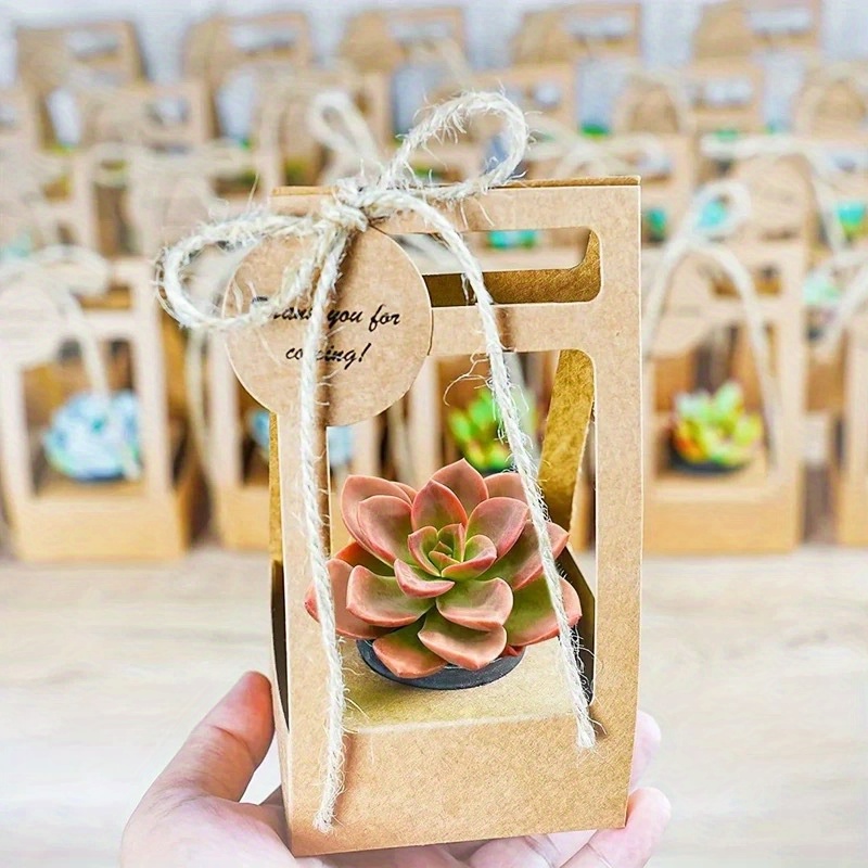 10Set Succulent Wrap Gift Bags - Flower Wrap Kraft ulasan dan harga