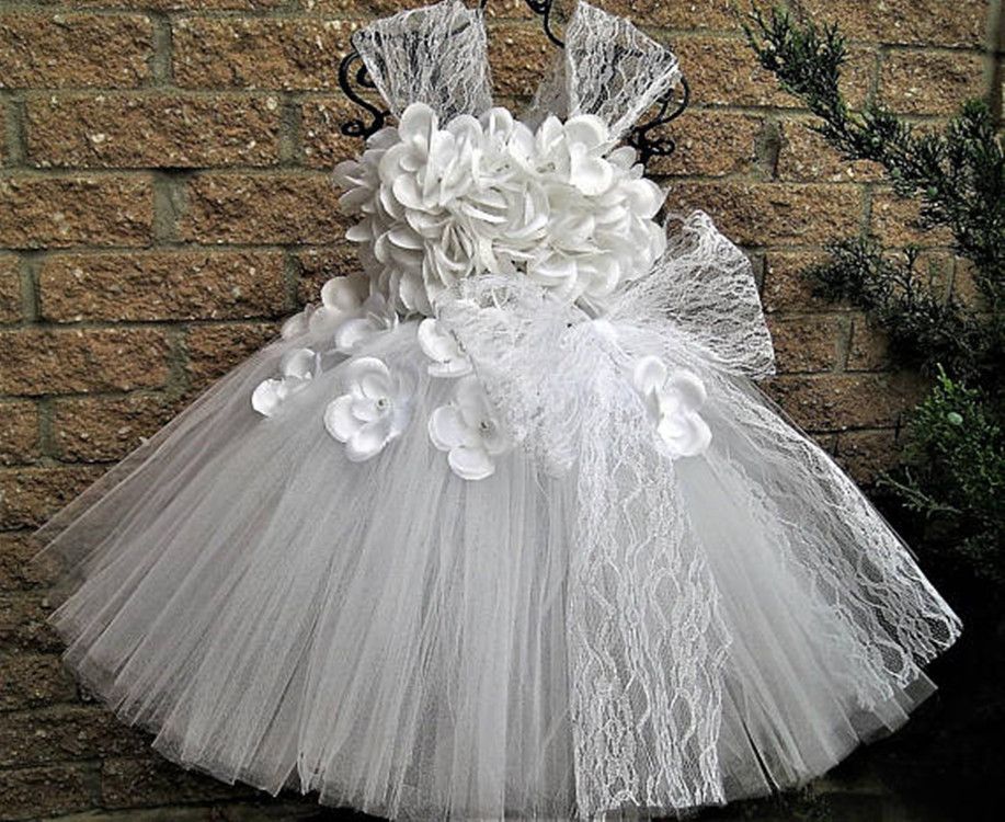 Girls Green Petals Tutu Dress  - Floral Tape Green ulasan dan harga