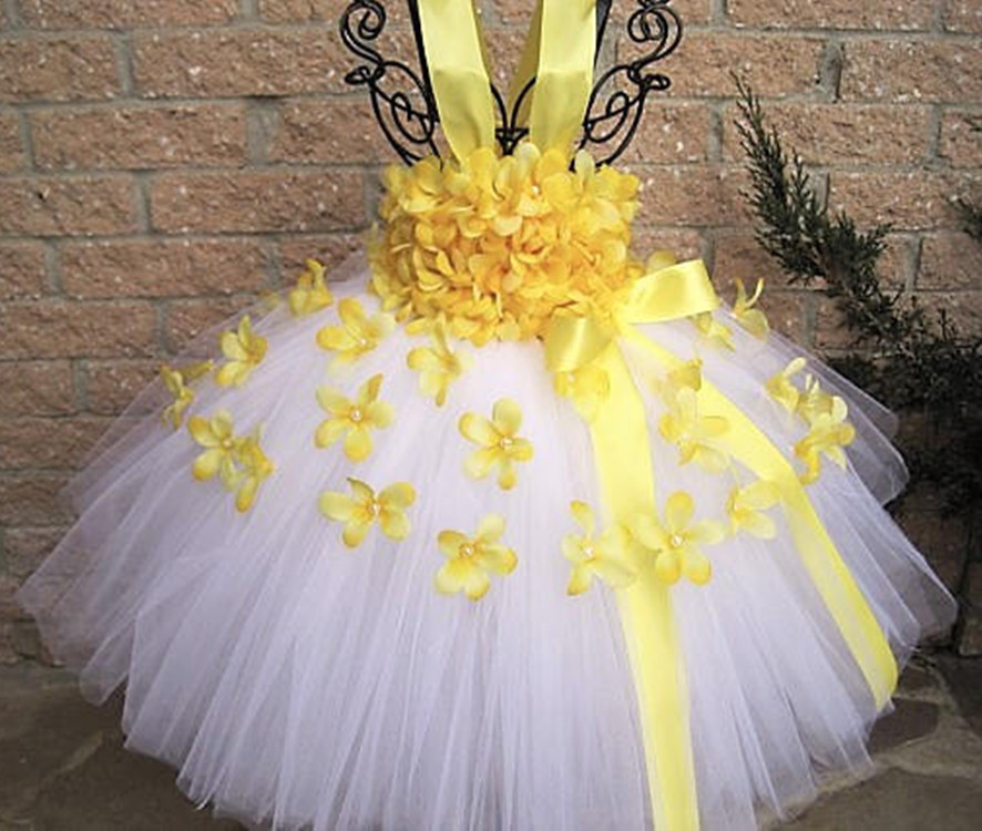 Girls Green Petals Tutu Dress  - Floral Tape Green ulasan dan harga