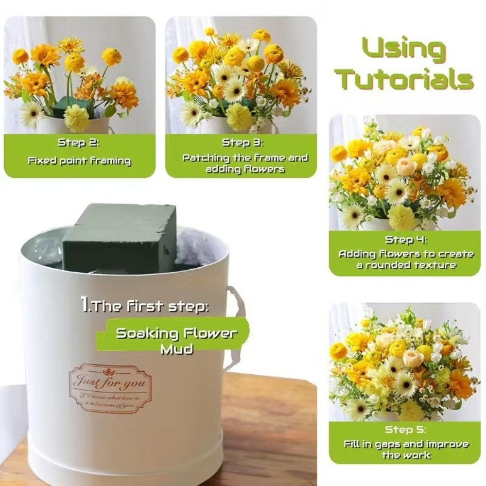 Green Flower Arrangement Foam  - Bouquet Holder Foam ulasan dan harga