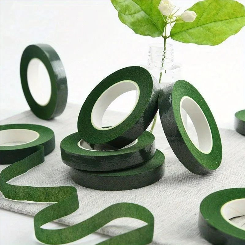 30 Yard 12MM Floral Stem Tape  - Floral Tape Green ulasan dan harga