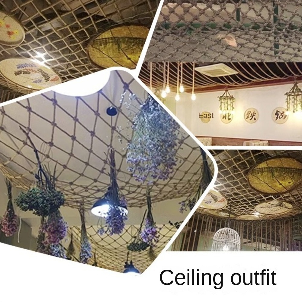 Hemp Rope Climbing Net Garden  - Twine Jute Natural ulasan dan harga