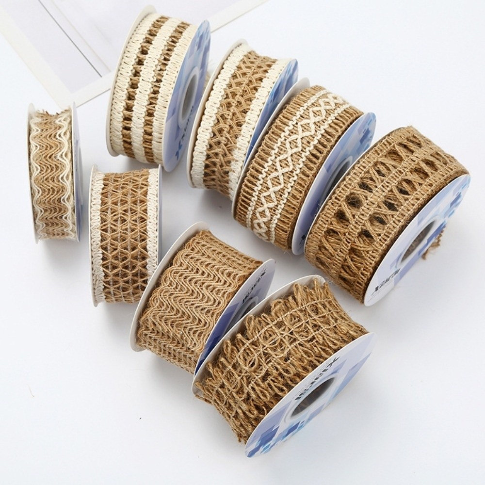 Boho Jute Burlap Ribbon Natura - Twine Jute Natural ulasan dan harga