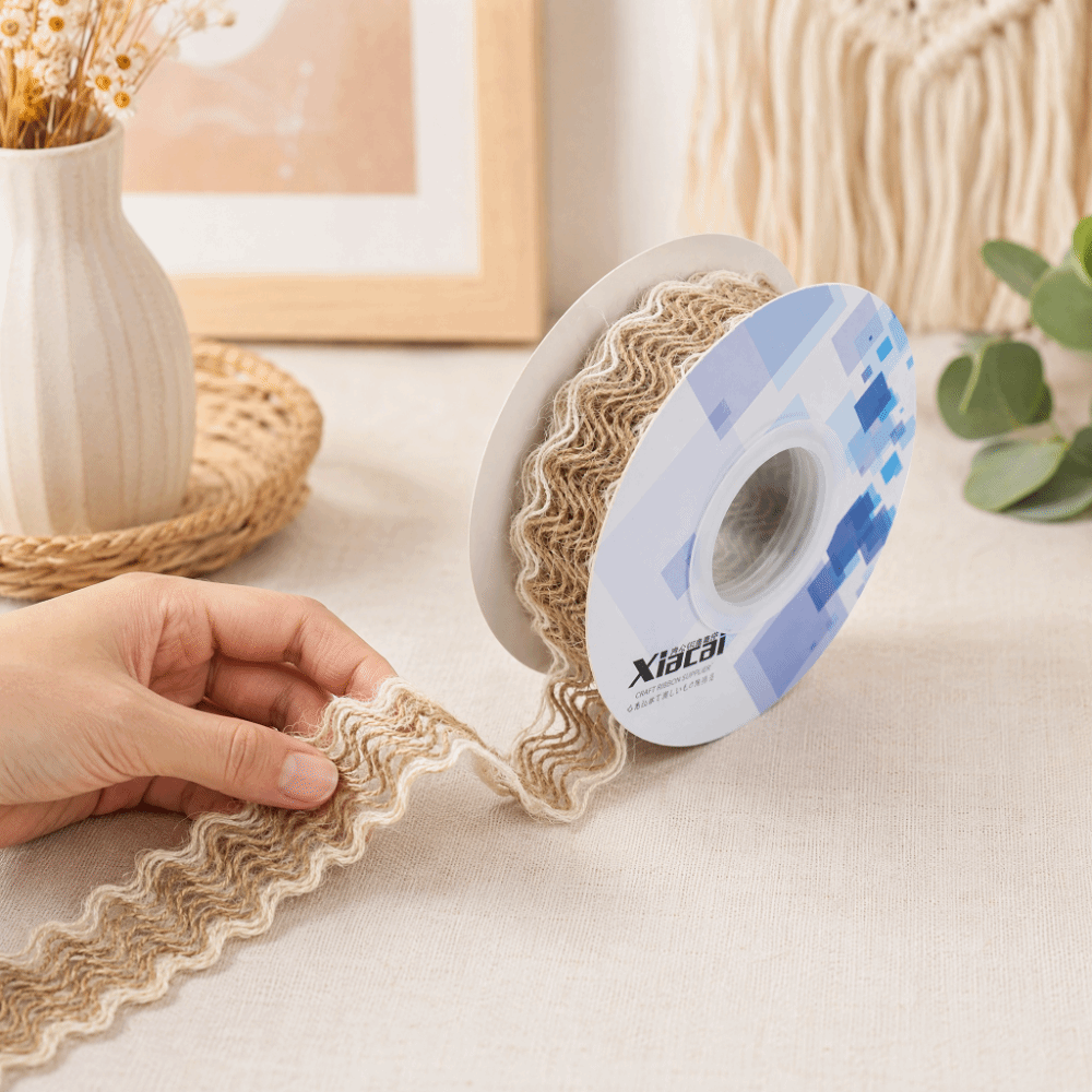 Boho Jute Burlap Ribbon Natura - Twine Jute Natural ulasan dan harga