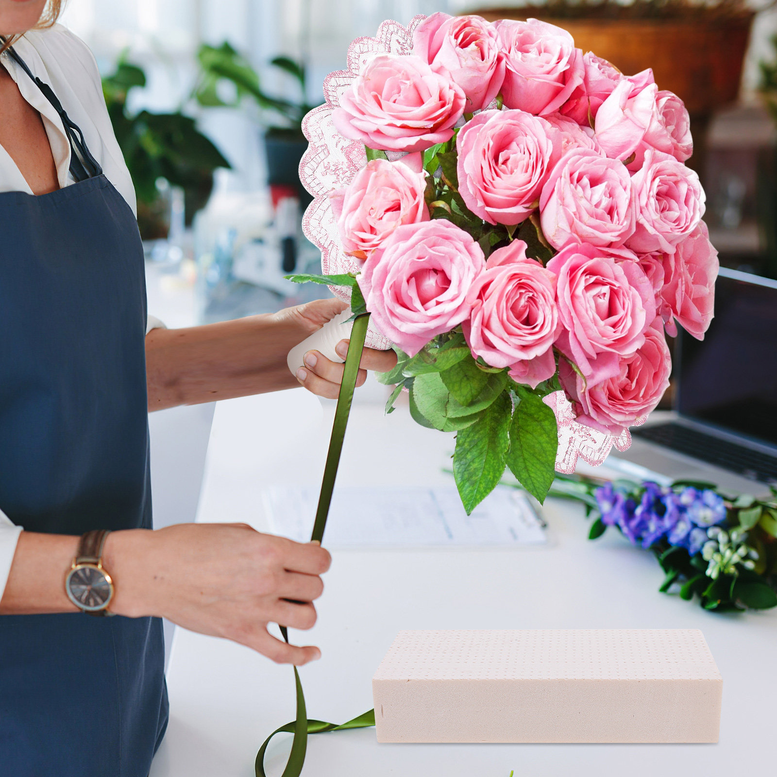 Floral Arrangement Foam Block  - Bouquet Holder Foam ulasan dan harga