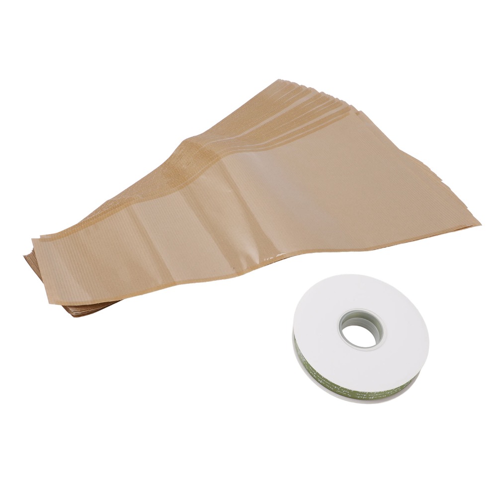 50Pcs Light coffee Flower Wrap - Flower Wrap Kraft ulasan dan harga