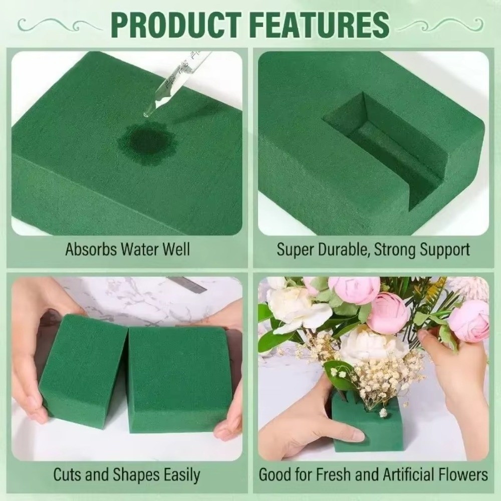 Green Flower Arrangement Foam  - Bouquet Holder Foam ulasan dan harga