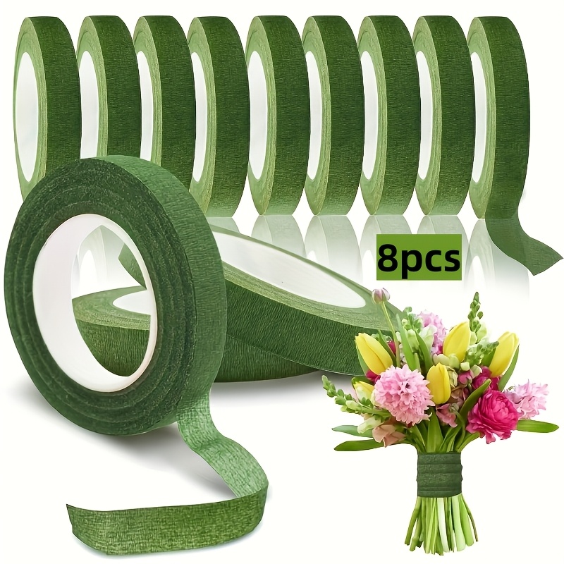 1. 8Pcs Green Self-adhesive Fl - Floral Tape Green ulasan dan harga